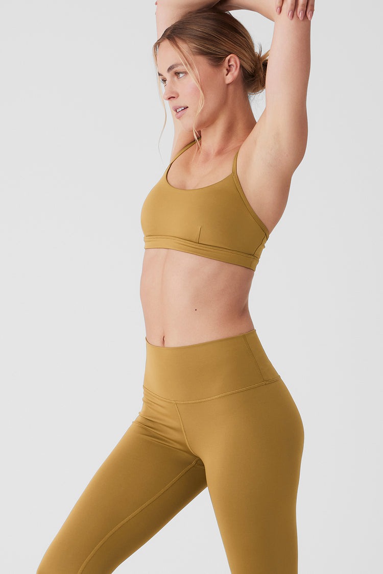 Alo Yoga Airlift Intrigue Bra - Golden Olive Branch-2