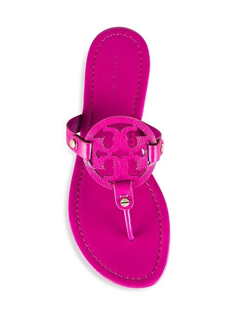 Tory Burch Miller Leather Logo Sandals-2
