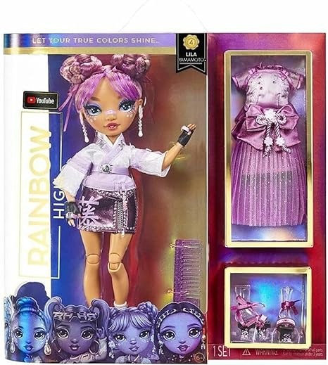 Rainbow High Lila Yamamoto - Mauve Purple Fashion Doll