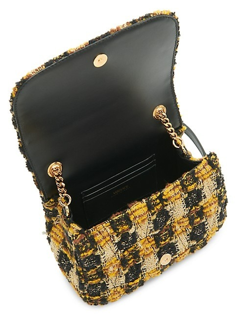 Versace Mini Virtus Tweed Shoulder Bag-1