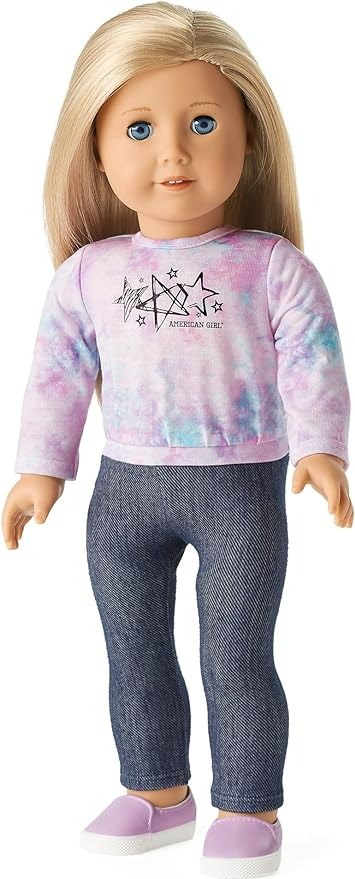 American Girl Truly Me 18 Inch Doll 27 & School Day to Soccer Play Playset with Supplies - Blonde-1