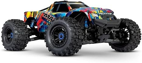 Traxxas Maxx Wide Colourful 1:10 RC Model Car Monster Truck 4WD RTR 2.4GHz
